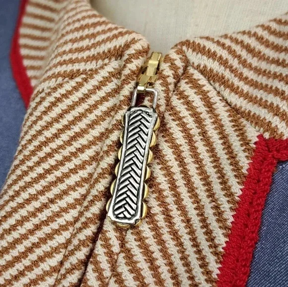 St John Sport Women's Full Zip Denim Jacket Stretch Multicolor Size Medium - Picture 2 of 16